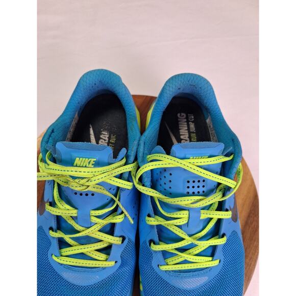 Womens Nike Metcon 2 Athletic Shoes Size 10 Neon Yellow Blue 843972-400 - Picture 8 of 10
